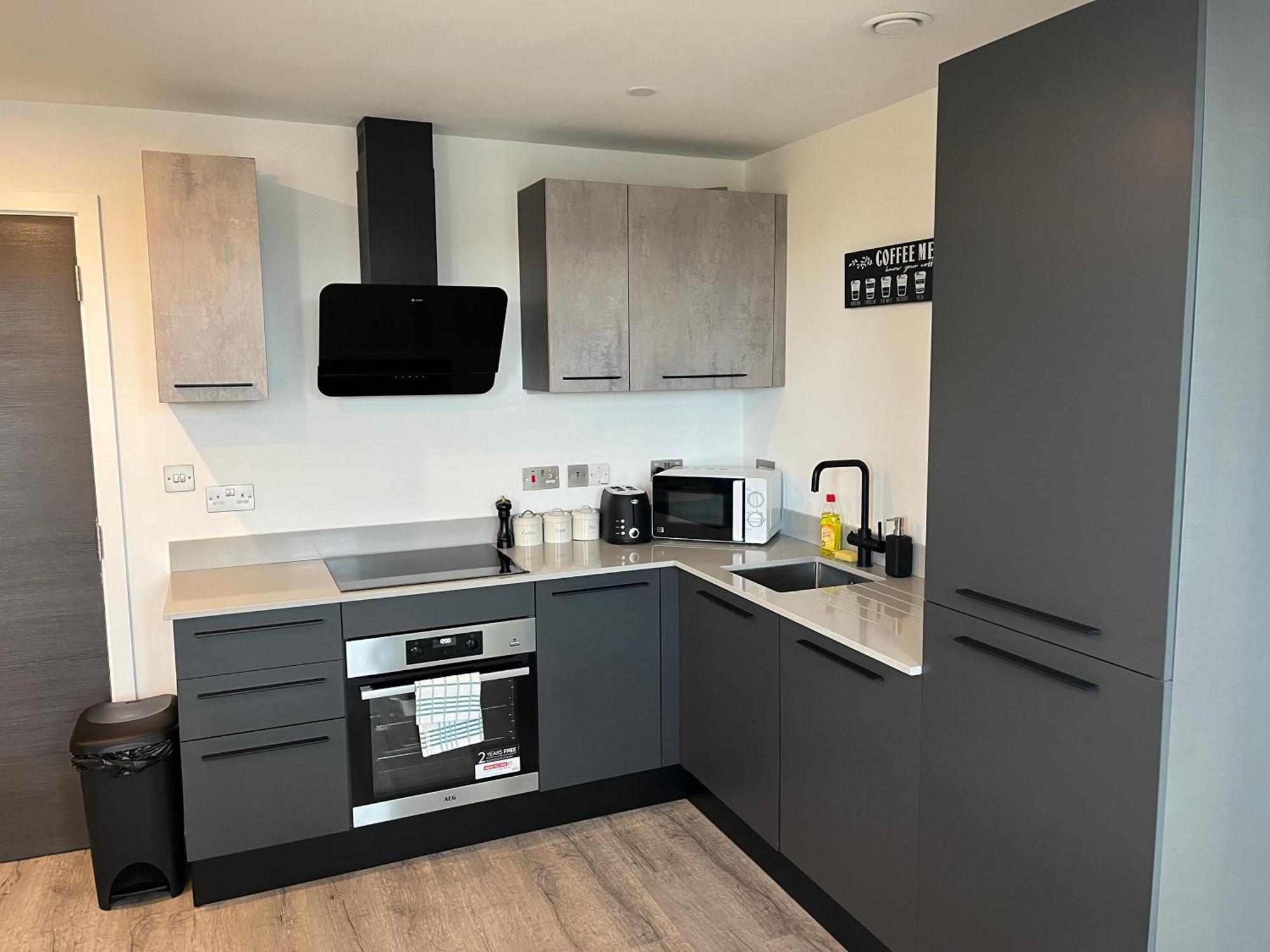 Superb New Build City Centre Flat And Gym 约克 外观 照片